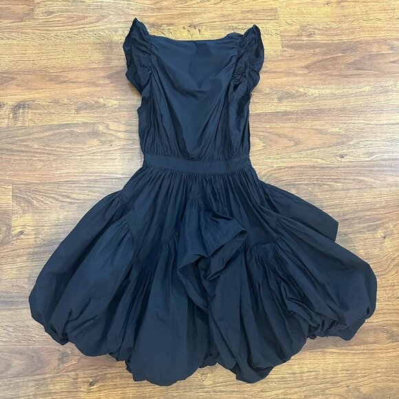 All Saints balloon hem draped mini dress - Picture 5 of 5